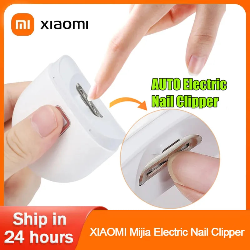 XIAOMI Mijia Electric Nail Clipper cortador com luz automática Nail Trimmer Rechargeble Nail Grinding Care Tool para bebê adulto