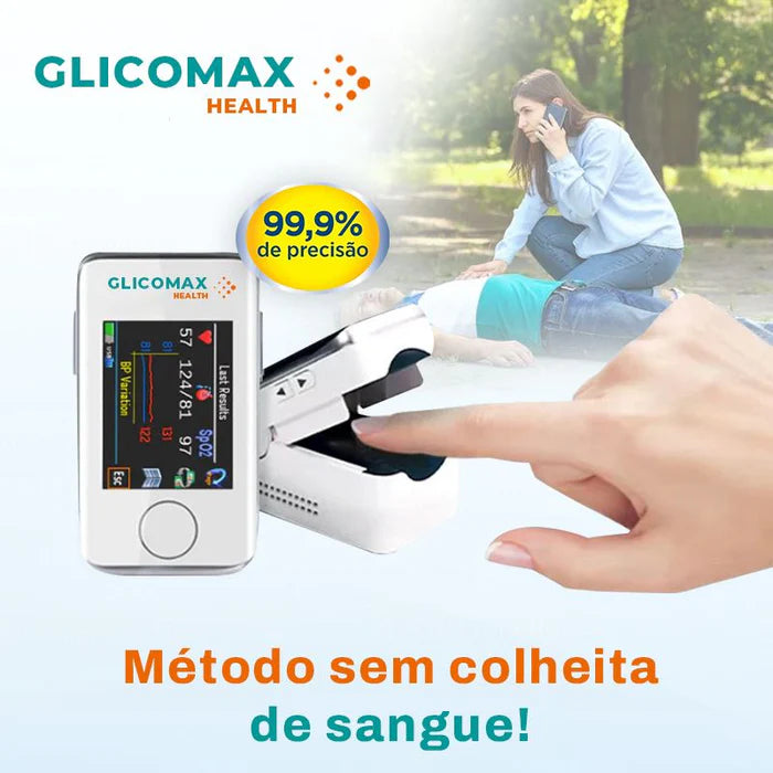 GlicoMax Medidor de Glicose a Laser